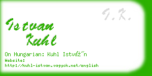 istvan kuhl business card